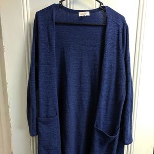 Dark Blue Lularoe Sarah Cardigan Size Large
